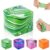 Squishies Stress Cube Toys,Adults Squishies Anxiety Relief Maltose Ball,Gel Filled Stretchy Stress Balls, Sensory Toy with a Super Solid Squish for Anxiety Relief Sensory & Focus (Green)