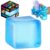 Squishy Cube for Kids & Adults, Ice Cube Squishy Slow Rising Squishy Fidget Toys, Squeeze Toys for Stress Relief, Classroom Prizes Party Favors Birthday Gifts (Blue)
