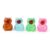 Squishy Stress Relief Set, 4 Pack Cute Squishy Fidget Squeeze Collection, Soft Slow Rising Sensory Desk Companion, Multiple Poses Collectible Squishy for Teens Adults, Fun Gift for Collectors