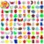 Squishy Toys Bulk,100 Pcs Mini Mochi Squishies for Kids