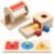 Sratte 3 Pcs Wooden Baby Toys Set, Object Permanence Box, Rainbow Drum, Colorful Multiple Shape Puzzles Toys, Preschool Toys Set for 6-12 Month Infant 1 2 3 Year Old Toddlers Babies