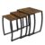 SRIWATANA Nesting Tables, Vintage Side End Tables Living Room, Coffee Snack Table Set of 3