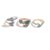 SRUCVOU 3PCS Ocean Theme Blue Enamel Whale Tail Ring Set for Women Inlaid Rhinestone Manta Ray Wave Adjustable Open Midi Knuckle Rings Daily Commute Jewelry (Gold A)