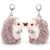 Ssguopte Plush Keychain, 2 Pack Cute Hedgehog Stuffed Animal, 3.9 Inch
