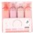 Ssguopte Set of 4 Glitter Highlighters Flexible Nebula Color Highlighters Line Width And Smudge-Proof Ink Glitter Markers Pen for Sparkling Note Taking Diary (Rosette)