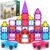 SS INTERNATIONAL Magnetic Tiles Construction Set for Kids 100 PCS with 2 Cars | STEM Learning & Preschool Educational Toy | Creative Magnetic Building Blocks for Toddlers & Children