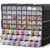 SSRTK 64-Drawer Organizer for Garage Building Bricks Storage, Drawer Storage Cabinet with Dividers and Labels for Hardware,Screws,Nuts Bolts, Garage Tools,Charms,Beads,Craft,Scrapbook