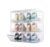 Stackable Clear Shoe Storage Boxes with Magnetic Front Door – Collapsible Shoe Organizer for Closet, Sneaker & Boot Storage, 6-Pack White,Virgin Plastic Material, Durable Household Shoe Storage Bins.