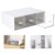 Stackable Desk Makeup Organizer, Clear Storage Case with 3 Detachable Drawers, ABS Cotton Pad Dispenser, Multifunctional Storage Container for Stationery, Cosmetics, Sundries, Vanity Organizer