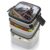 Stackable Double-Layer Bento Box with Spoon 1000ml Leak-Proof Lunch Box