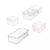 Stackable Fridge Organizer Bins with Lids, BPA Free, Set of 4