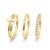 Stackable Gold Cross Rings for Women Non Tarnish 14K Gold Plated Rings Set