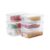 Stackable Plastic Storage Shoebox, BPA-Free Nestable Container with Latching Lid to Organize Shoes, See-Through Box for Home and Office, Multi-Purpose Storage Case, Clear Bins (6 Pack 6 Quart)