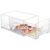 Stackable Storage Drawer, Transparent Plastic Organizer with Drawer Design, Large 10 L Capacity, Stackable Storage Box for Home Office Stationery, Clothing, Cosmetics, Food, Space Saving