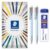 STAEDTLER 2x Light Blue Graphite 777 Mechanical Pencils & 0.5mm HB Leads