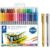 Staedtler 3200TB72P1X Double Fibre Pens with Two Tip for Two Line Widths and Metallic Markers in Gold and Silver, for Light and Dark Paper, 72 Felt Tip Pens and 2 Markers