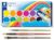 STAEDTLER Noris Set of 12 Watercolour Paints, Opaque White and 4 Brushes