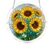 Stained Glass Pattern Acrylic Jigsaw Puzzle Suncatcher, 7.4 in Decor Puzzle