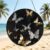 Stained Glass Window Hanging, Gold White Butterflies