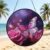 Stained Glass Window Hanging, Pink Butterfly