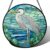 Stained Glass Window Hanging Stork Large 7.8 Inch – Suncatcher Door Garden Home Decor and Christmas Valentine for Grandma Nana Mom Women Wife Girlfriend Men