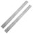 Stainless Steel 2-Pack Metal Ruler, 30cm Dual Metric Imperial Scale Silver