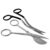 Stainless Steel Applique Duckbill Scissors & Bent Handle Curved Embroidery Scissors for Machine, Sewing & Precision Thread Snips