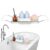 Stainless Steel Bathtub Tray for Large Soaking Tub, 38.58 X 7.86 X 2.75Inch