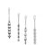 Stainless Steel Bell Bird Hanging Chain Toy, Link Design, Gnawing, Relieving Boredom, 10.23 inches Long, Suitable for Parrots and Other Birds (4 Stainless Steel Chain Toys)