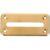 Stainless Steel Bill Slot Money Saving Jar Part Brass Tone 11.9 * 5.5cm