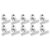 Stainless Steel Binder Clips 10Pcs, Bag Sealer Paper Document