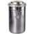 Stainless Steel Canister with Humidifier and Hygrometer, Airtight Food Storage Container, 6.8 in / 17.3 cm High Coffee Bean Container, 3.8 in / 9.6 cm Diameter, Kitchen Snack Containers with Lids