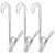 Stainless Steel Clothespins Heavy Duty 10pcs, with Hook Laundry Clips