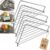 Stainless Steel Corner Sink Shelf Triangular Open Wire Draining Rack Design