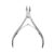 Stainless Steel Dead Skin Scissors, Curved Jaw Nail for Manicure Pedicure