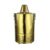 Stainless Steel Fire Pit Incinerator, XL Paper Burn Barrel with Lid for Burning Trash Leaves, Outdoor Bonfire Burner with Handle for Home Garden Backyard One Color Small-Gold