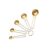 Stainless Steel Golden Measuring Spoons Set, Baking Tool 5pcs