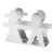 Stainless Steel Napkin Holder for Tables, Weighted Napkin Dispenser Countertop Napkin Organizer for Kitchen Countertops, Dinner Tables, Picnic Tables, Lover Style