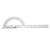 Stainless Steel Protractor Angle Finder Ruler Locking Nut 2 in 1 for Woodworking Measurements (80 * 120mm)