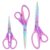 Stainless Steel Titanium Coated Scissors Set of 3, Multi‑Purpose Craft Scissors, Household Office Sewing Tailor Shears for Art DIY Projects