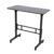 Standing Desk Adjustable Height Mobile Stand Up Desk with Wheels (Black