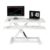 Standing Desk Converter 35.8″ × 15.7″, Height Adjustable Sit Stand Desk Riser with 7-Level Settings, Foldable Ergonomic Computer Workstation for Home Office — White