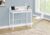 Standing Desk with Storage Shelves, 48″ L, White Laminate and Metal
