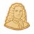 Standing Voltaire Cookie Cutter & Stamp, Fondant & Clay – 4×3.2″