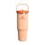 STANLEY 1913 Flip Straw Tumbler 1.0 Water Bottle with Straw 0.89L – Keeps Cold for 12+ Hours – Easy to Carry – Dishwasher Safe – Stainless Steel Thermal Flask – BPA-Free Travel Mug – Orange Sherbet
