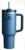 STANLEY 40 oz. | Quencher H2.0 Tumbler with Handle and Straw | Flowstate 3-Position Lid | Cup Holder Compatible for Travel | Insulated Stainless Steel Cup | BPA-Free | Hammertone Lake Blue