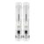 Staple Clip Binder Set 2 Pcs Binder Clip Stapler with 100 Pcs Reusable Small Clips Non Destructive Paper Clam Dispenser for Office Home (Transparent)