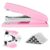 Stapler 25 Sheet Capacity with 1000 Staples and Staple Remover, Pink