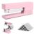 Stapler 25 Sheet Capacity with 830 Staples and Staple Remover, Pink Stapler