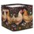 Starblythe Boho Floral Chicken Fabric Storage Cube Bin 13 Inch